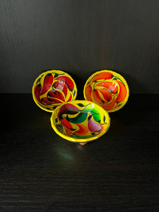 Bowl - Yellow 3 Mixed Peppers 11 cm
