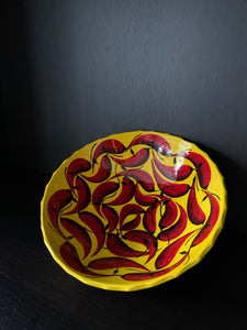 Tazon Medio Yellow - Red Peppers 30 cm