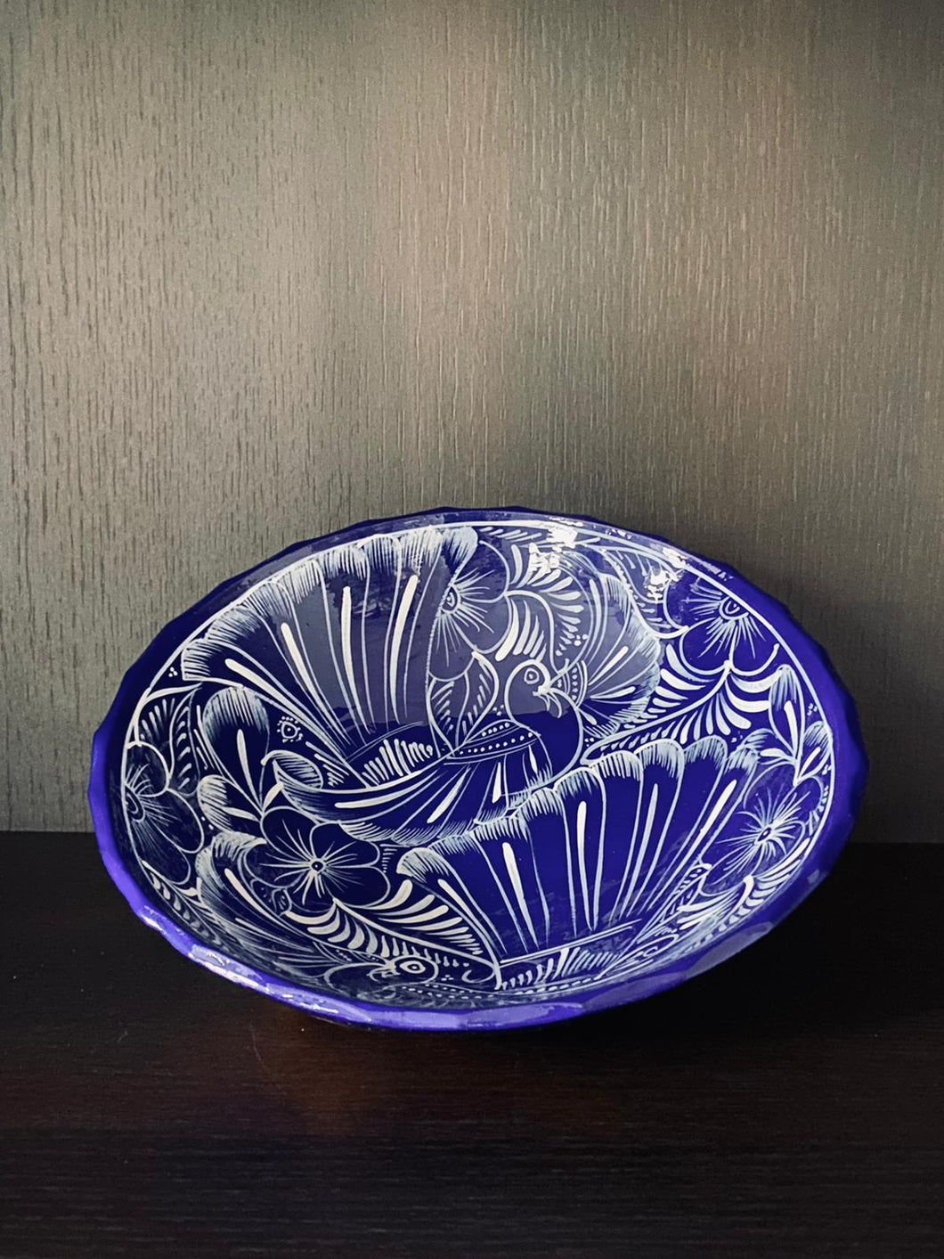 Tazon Pequeno Pajaro - Blue 24 cm