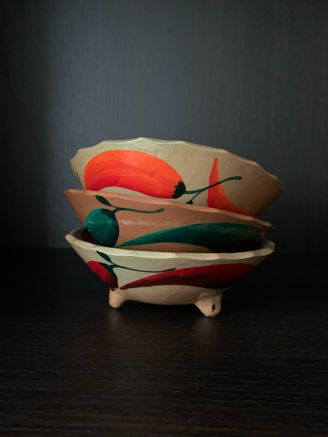 Bowl - 3 Mixed Peppers 15 cm